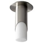ELLIPSE Small Glass Ceiling Mount -2700k- Satin Nickel