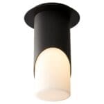 ELLIPSE Large Glass Ceiling Mount -4000k- Black