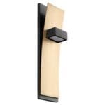 DARIO Wall Sconce -2700k- Black/Aged Brass