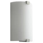 SIREN Glass Wall Sconce -4000k- Satin Nickel