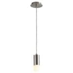 MAGNETA Small Glass Pendant -4000k- Satin Nickel