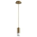 MAGNETA Small Glass Pendant -2700k- Aged Brass