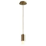 MAGNETA Small Acrylic Pendant -4000k- Aged Brass