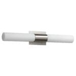 MAGNETA Glass Vanity -3500k- Satin Nickel
