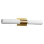 MAGNETA Acrylic Vanity -3000k- Aged Brass