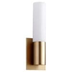 MAGNETA Acrylic Wall Sconce -4000k- Aged Brass